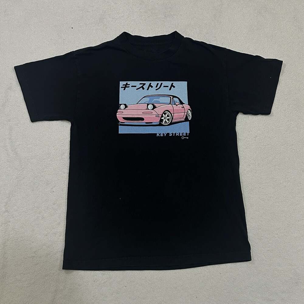 Mazda Miata NA Graphic T Shirt Mens Black JDM Car Anime Drift Streetwear Tee